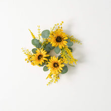 4.5" Sunflower Eucalyptus Ring