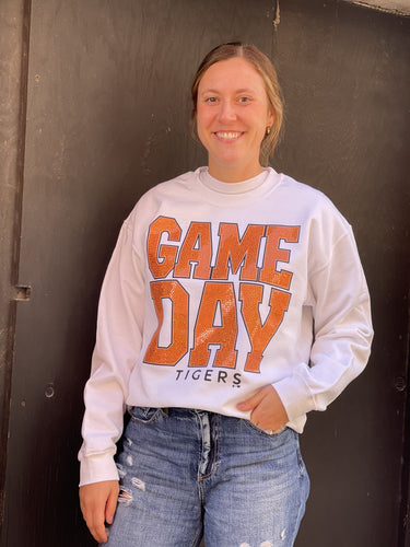 Game Day Tigers Spangle Sweatshirt