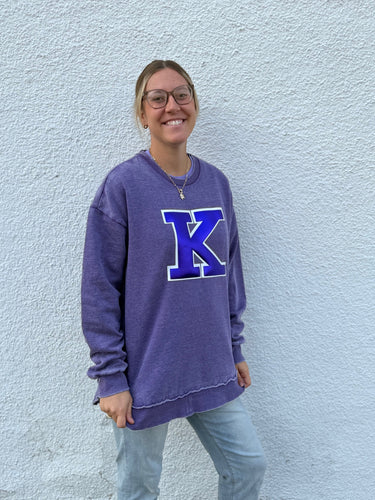 Poncho Sweatshirt with Metallic Puff 