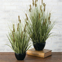 Potted Flocked Grass