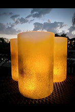 Two-Tone Glass Candle Holder
