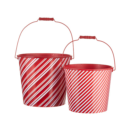 Striped Handled Buckets