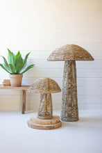 Woven Seagrass Mushrooms