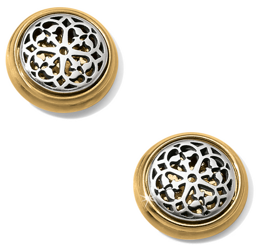 Ferrara Two Tone Post Earrings