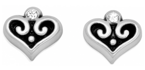Alcazar Heart Mini Post Earrings