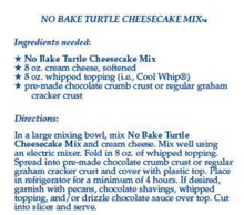 No-Bake Turtle Cheesecake Mix