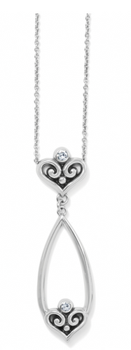 Alcazar Heart Teardrop Necklace