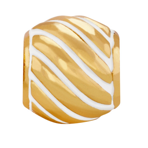 Rope and Roll Bead (Gold)