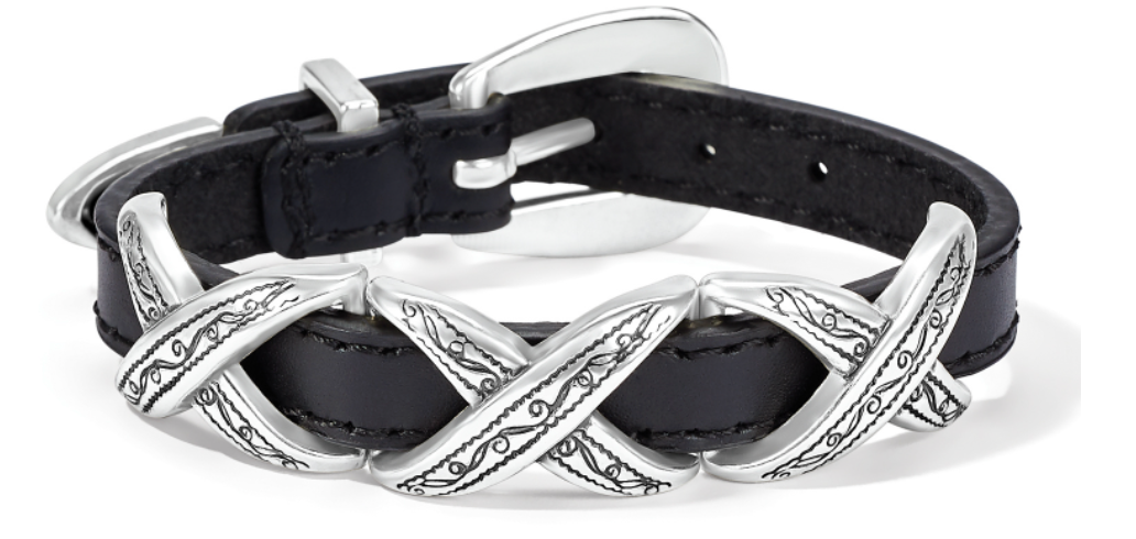 Kriss Kross Etched Bandit Bracelet (Black)
