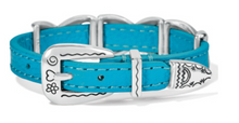 Kriss Kross Etched Bandit Bracelet (Cerulean)