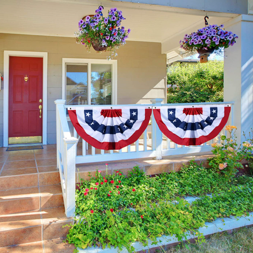 USA Pleated Bunting 2' x 4'
