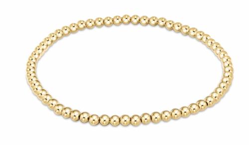 Classic Gold 3mm Bead Bracelet