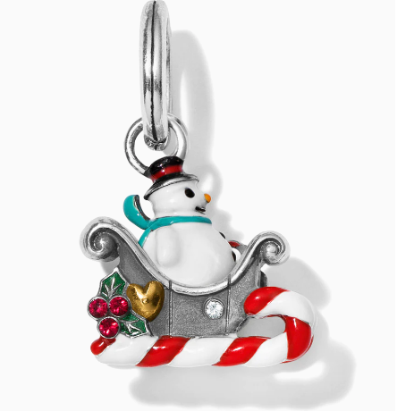 Snowman Sleigh Charm