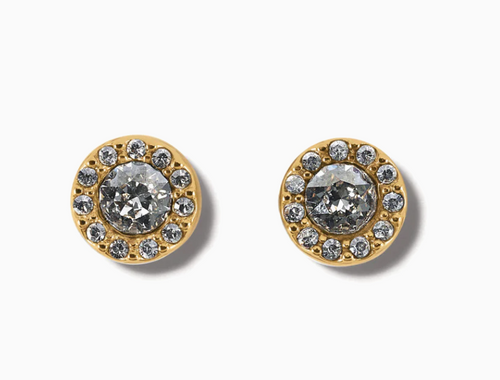 Illumina Solitaire Post Earrings (Gold)