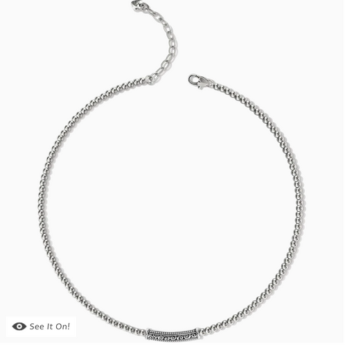 Mingle Adore Bar Collar Necklace