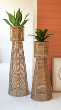 Seagrass and Iron Planter Towers