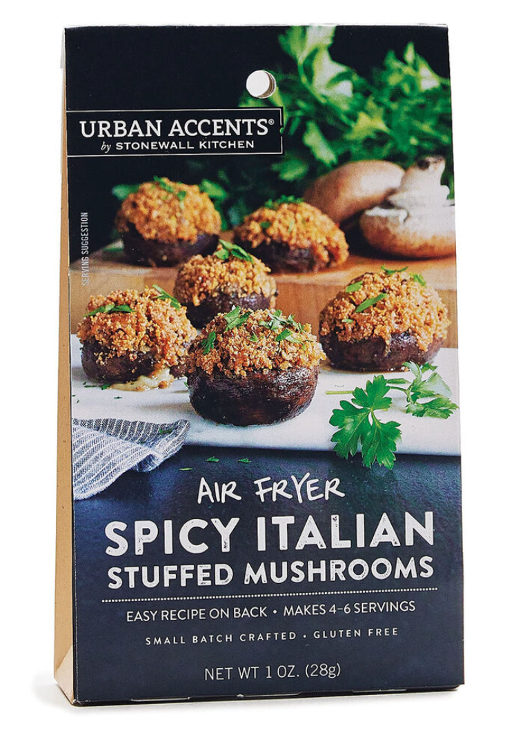 Air Fryer Spicy Italian Stuffed Mushrooms