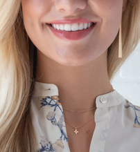 16" Necklace Gold - Signature Cross Gold Charm