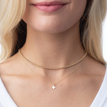 16" Necklace Gold - Signature Cross Gold Charm