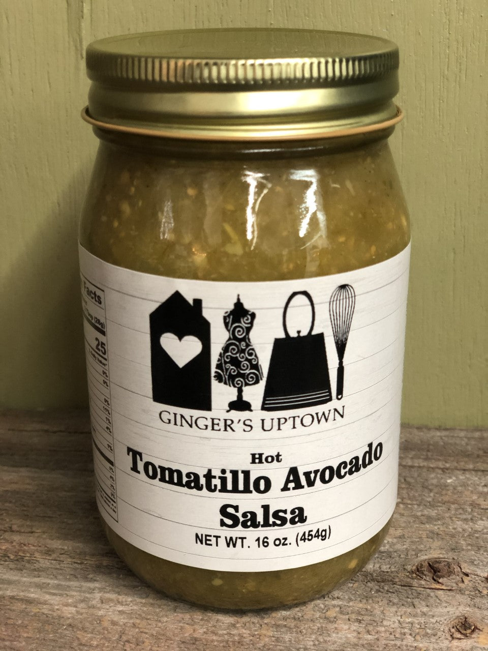 Tomatillo Avocado Salsa (Hot)