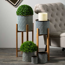Mod Pattern Planters on Stand